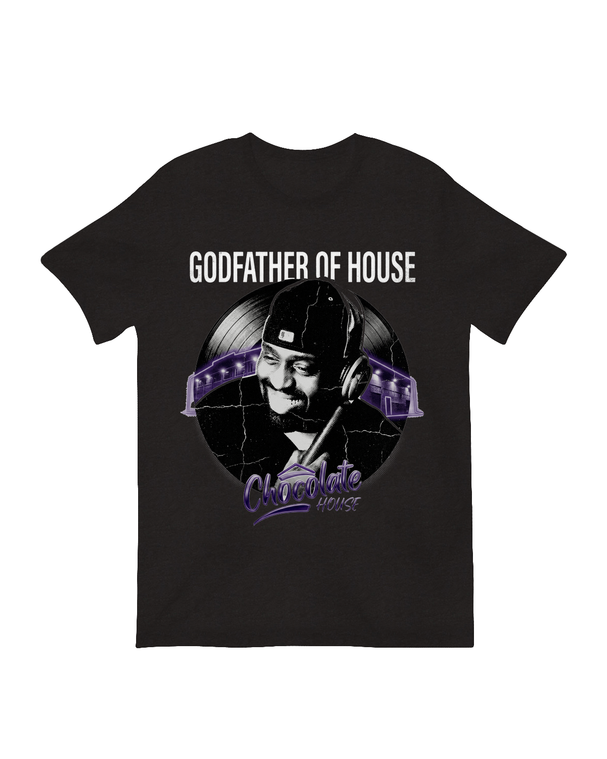 GODFATHER OF HOUSE TEE - Black Heather Triblend - S