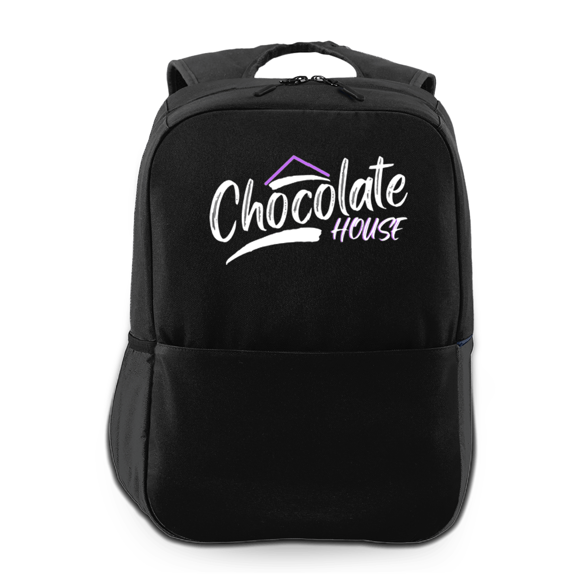 Chocolate House Premium Square Backpack - Black - OSFM